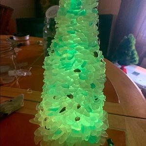 Beach glass Xmas tree